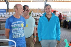 Weit gereiste Gäste fanden den Weg zu uns: Chris Zach, Horst Preisker und Julian Kniep (Rex Meerie)