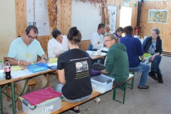 An den Richtertischen