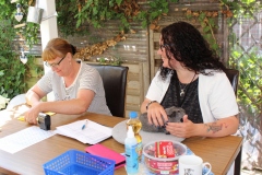 Antje bei der Richtung