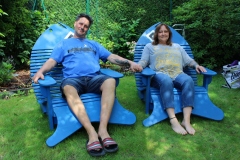 Unsere Gastgeber: Tina und Fries Pelz haben das Sommerfest in ihrem Garten ausgerichtet ... Perfekt und herzlichen Dank !